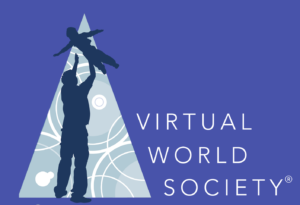 Virtual World Society logo.