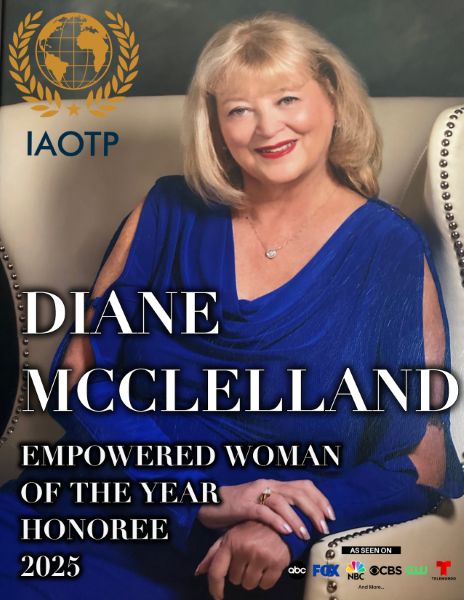 Diane McClelland IAOTP Empowered Woman of the Year Honoree 2025 portrait.
